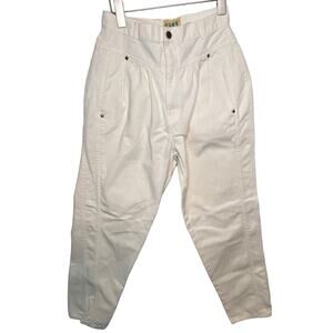 Vintage High Waist Tapered Leg Pleat Front Jeans - Junior's Size 11